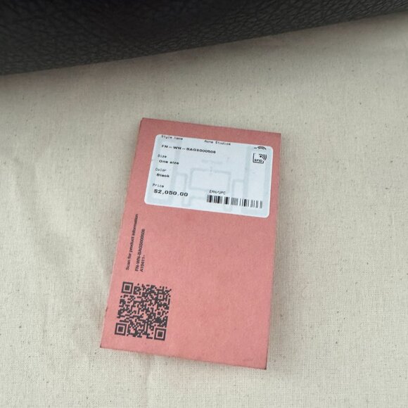 Brand new Acne Musubi Midi Shoulder Bag Pebbled Black Leather - Picture 3 of 7